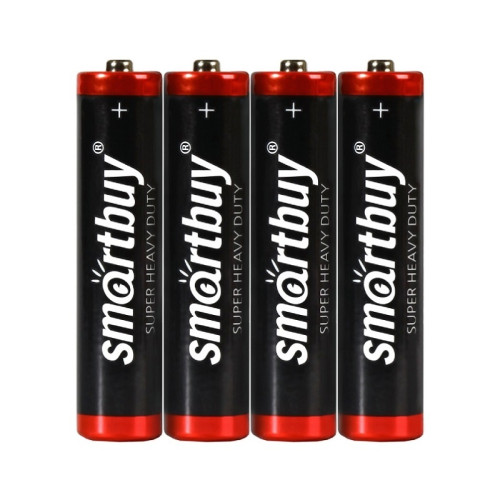 Батарейка солевая Smartbuy, тип R03/АAA, 1,5 В (4 шт)