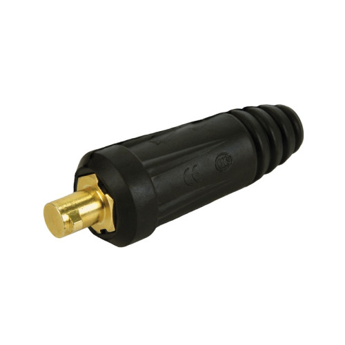 Вилка для сварочного кабеля Elitech 014900 DX 50, резина/латунь, черный (2 шт)