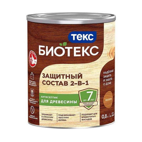 Антисептик Текс Bioteks состав 2в1 махагон (0,8 л)