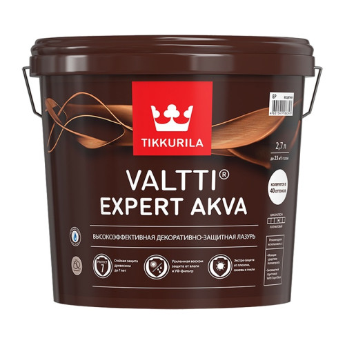 Антисептик Tikkurila/Tikkivala Valtti Expert Akva EP бесцветный (2,7 л)