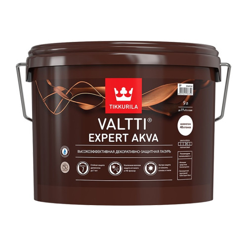 Антисептик Tikkurila/Tikkivala Valtti Expert Akva EP бесцветный (9 л)