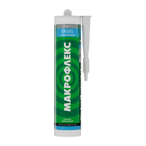 Герметик силиконовый Makroflex SX101 санитарный, белый (0,29 л)