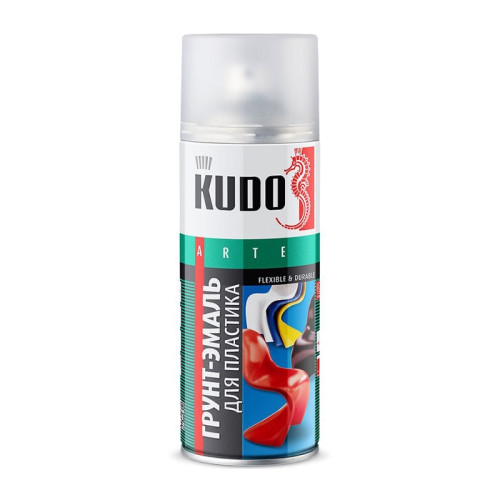 Грунт-эмаль для пластика Kudo KU-6005 светло-серая RAL 7035 (0,52 л)
