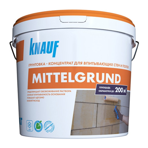 Грунтовка-концентрат Knauf Mittelgrund для впитывающих оснований (10 кг)