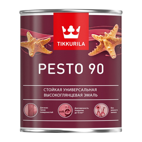 Эмаль алкидная универсальная Tikkurila/Tikkivala Euro Pesto 90 C (0,9 л)