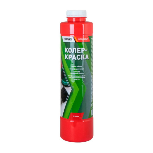 Краска колеровочная для в/д красок Pufas N01 красная (0,75 л)