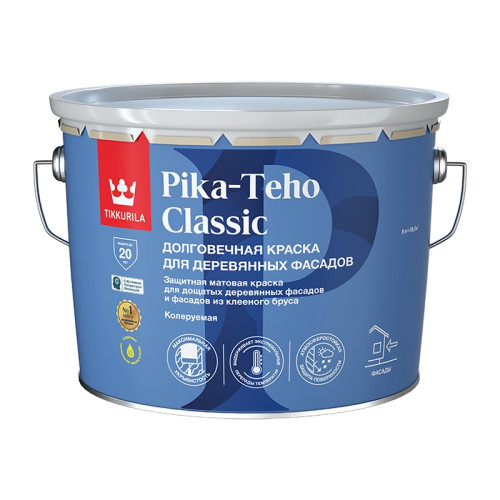 Краска для домов Tikkurila/Tikkivala Pika-Teho Classic основа A (9 л)