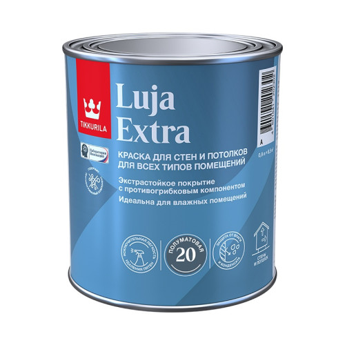 Краска экстра-стойкая Tikkurila/Tikkivala Luja Extra основа А полуматовая (0,9 л)