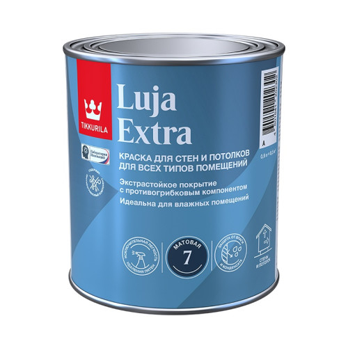 Краска экстра-стойкая Tikkurila/Tikkivala Luja Extra 7 основа А матовая (0,9 л)