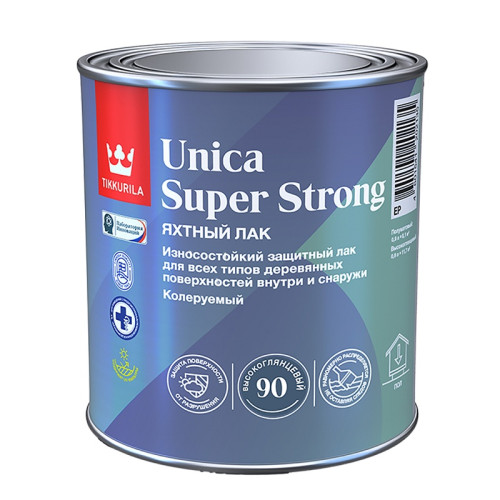 Лак Tikkurila/Tikkivala Unica Super Strong EP глянцевый (0,9 л)