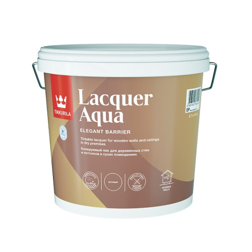Лак интерьерный Tikkurila/Tikkivala Lacquer Aqua EP матовый (2,7 л)