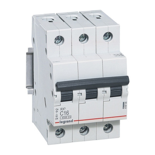 Выключатель автоматический Legrand RX3 4,5кА, С 16А, 3П