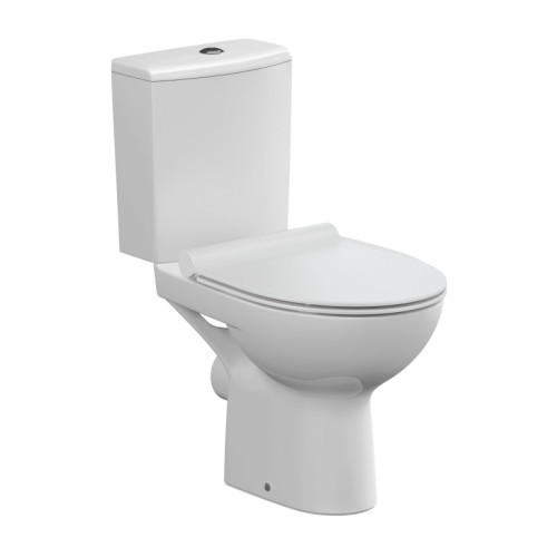 Унитаз-компакт Cersanit Nature Slim, безободковый, горизонтальный выпуск, 660х375х785 мм