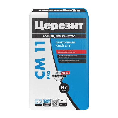Клей для плитки и керамогранита Церезит CM 11 Pro (25 кг)