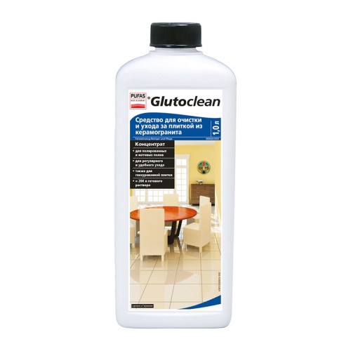Средство для очистки и ухода за плиткой из керамогранита Pufas Glutoclean №351 (1 л)