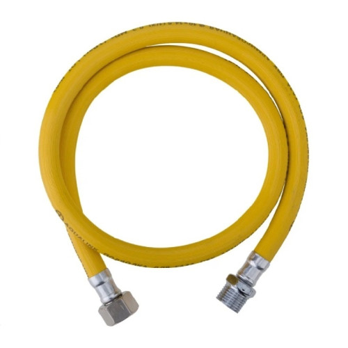 Подводка гибкая д/газа Aqualink, желтая, 1/2
