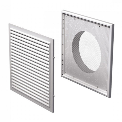 Решетка Vents 250х250 мм МВ250/150Вс, фл. 150 мм, с москит. сеткой
