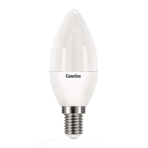 Лампа светодиодная Camelion LED E14, свеча, 8Вт, 230В, 4000К, нейтральный свет