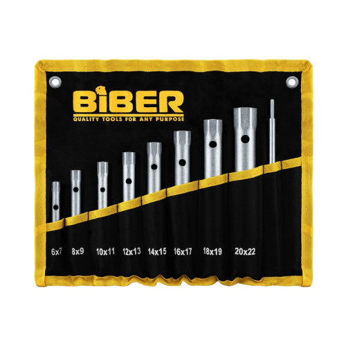 Набор трубчатых ключей Biber 90625, 10 шт (6-22 мм)